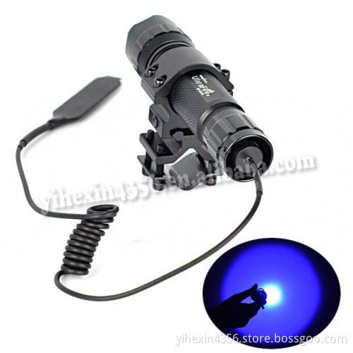 Boruit Hot Sale Q5 Aluminum Flashlight Focusing Blue Light 501B Flashlight